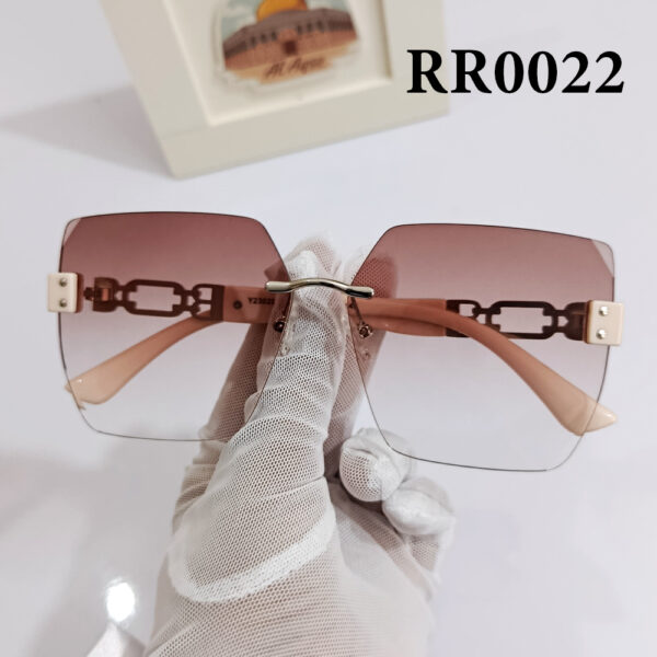 Rimless Light Brown & Metal RR0022