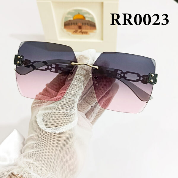 Rimless Pink-Ash & Metal RR0023